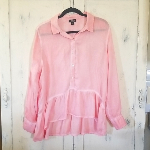 a.n.a Tops - a.n.a A New Approach Pink Blouse/Top  Size XL